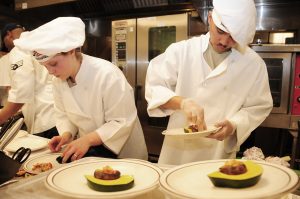 Chefs preparing food